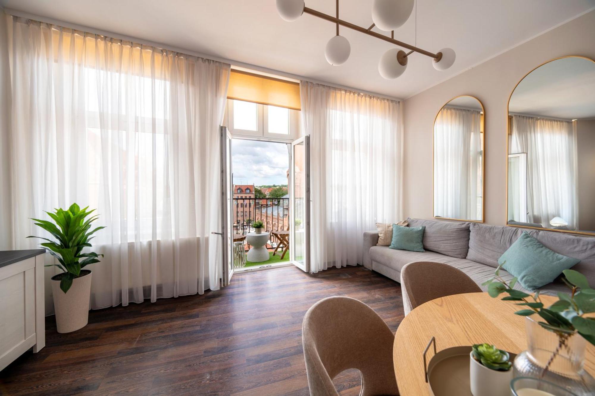 Stunning Apartment With Balcony Gdansk Exterior photo